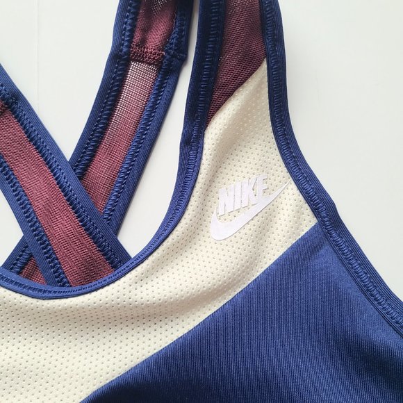 Nike Dri-Fit Windrunner Red/White/Blue Cross Back Sports Bra Size XS - Picture 9 of 14